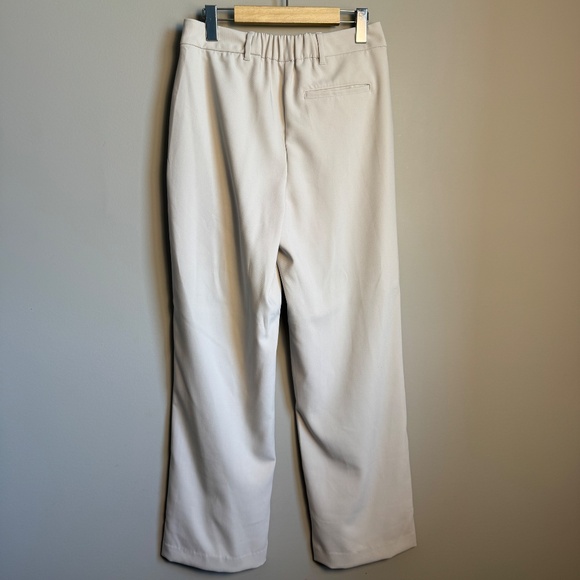 Old Navy Extra High Rise Taylor Wide Leg Trousers Cream Size Small Office Career - Picture 5 of 14